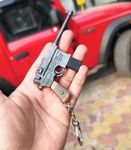 OFM Premium Tactical Defender Metal Gun Keychain with Holster