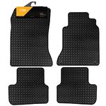 FSW - Tailored Car Mats - B Class 2012-2018 - HEAVY DUTY 3mm Rubber Matting - Anti Slip Mat - Waterproof, Non Slip Car Floor Mat, Fitted with Clips & Anti Slip Backing - 4 Rubber Floor Mat Set