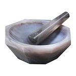 PUL FACTORY Agate Mortar and Pestle
