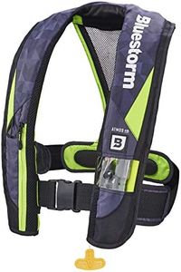 BLUESTORM Atmos 40 Automatic/Manual Inflatable PFD Life Jacket for Adults (Hi-Vis Green) | US Coast Guard (USCG) Approved Life Vest