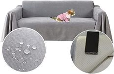 PEXXSUII Sofa Loveseat Cover, Water-Repellent, Non-Slip, Durable, Full, Sofa Cushion, Fabric, Furniture, Couch Protection for Pets, Hair, Children, Floppers, Dog, Cat, Scratches, 420 x 180 cm