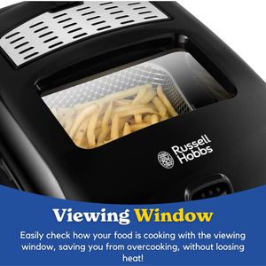 Russell Hobbs 3L Deep Fat Fryer – Stainless Steel Electric Fryer