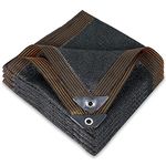 winemana 50% Black Shade Cloth, 20 x 48 FT Durable Mesh Tarp with Grommets, Garden Sunblock Shade Cloth Shading Antifreezing for Plants Cover, Greenhouse, Barns Kennel, Patio, Tomatoes