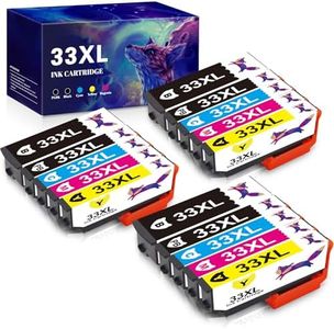 Compatible 33XL Cartucho de Tinta Compatible para Epson 33XL 33 XL para Expression Premium XP-540 XP-530 XP-830 XP-7100 XP-900 XP-640 XP-630 XP-635 XP-645 (Paquete de 15)