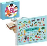 Animal Habitats Sticker + Coloring Book (500+ Stickers & 12 Scenes) + Cupkin Mosaic Sticker Art Kits for Kids and Adults - ABC Mosaics Art Craft Kit for Boys and Girls + Foam Stickers Arts and Crafts