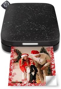 HP Sprocket 2x3 Instant Smartphone Photo Printer - Portable Color Wireless Mobile Printer - Zink Sticky-Back Photos - Print from Compatible iOS & Android Devices with Bluetooth w/App - Black