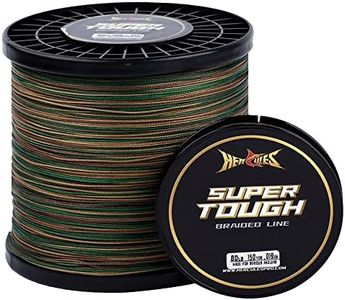 HERCULES Super Tough Braided Fishing Line 10 pounds Test Camouflage 10LB (150 Yards) - 4 Strands