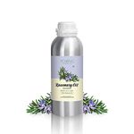 Young Chemist Rosemary Essential Oil - 1 Litre | Industrial Size, Pure & Effective for Alertness, Healthy Hair & Skin, Muscle Relief | Ideal for Professional Aromatherapists, Salons & Large Scale DIY