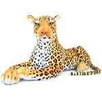 VIAHART Lahari The Leopard | 3 1/2 Foot (Tail Measurement not Included!) Big Stuffed Animal Plush Cat | by Tiger Tale Toys