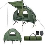 Goplus Camping Tent Cot, 5-in-1 Fol