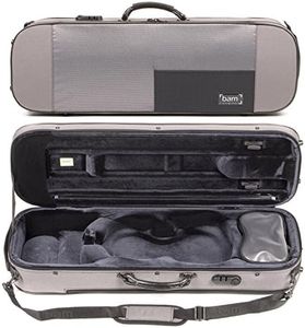 Bam Stylus 5001S 4/4 Violin Case with Grey Exterior and Silver Interior