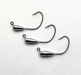 True North Baits - Stupid Tube Heads (3/16 oz, 3-Pack) weedless rig 4" Tubes Extra Wide Gap Hook Stupid rig Stupid Tube smallmouth bass Largemouth Finesse Fishing