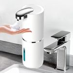 Automatic Soap Dispenser – 13.5 oz Touchless Foam Soap Dispenser,USB Rechargeable Sanitizer Dispenser Electric Wall Mounted Motion Sensor Waterproof Soap Dispenser Pump for Bathroom Kitchen Dish Soap