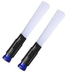 WuYan 2 Set Universal Cleaner Dust Brush Tubes, Multifunction Vacuum Cleaner Straw Tubes Dust Dirt Brush Remover, Portable Vacuum Cleaner Descaling Brush Head Extension Hose Gap Suction Head