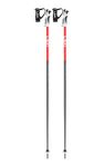 LEKI Bold S Ski Pole Pair - Dark Anthracite/Bright Red/White 130cm