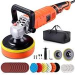 EZISOE Buffer Polisher for Car Polishing, Waxing, Glaze, Sanding，with 6" and 7" Backing Plate, Powerful Buffer Waxer, 7- Inch Speed Rotary Polisher，1580W Rotary Polisher