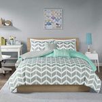 Intelligent Design ID12-228 Nadia Duvet Cover Set Twin/Twin X-Large, Teal