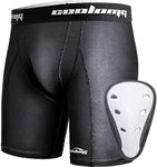 COOLOMG Youth Boys Compression Shor