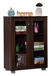 DeckUp Awana Engineered Wood Book Shelf and Display Unit ( Set of 1 ,Walnut, Matte Finish)