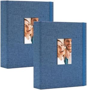 Vienrose Mini Polaroid Photo Album Book 208 Photos 2x3 Inch Pictures for Fujifilm Instax Mini 7s 8 9 11 25 26 40 50s 90 Evo Z2300 Instant Camera, Polaroid Snap Blue 2 Pack