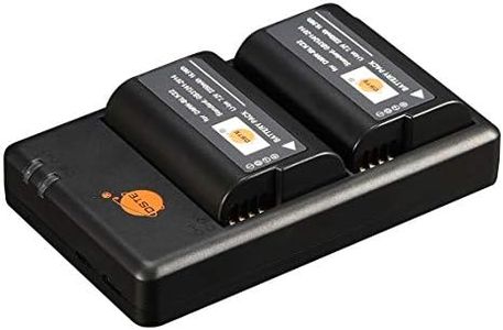 DSTE DMW-BLK22 Full Coded - Batería recargable de repuesto y cargador dual compatible con cámara DC-S5 DC-S5KK Lumix DC-G9 II Camera, Sigma BP-61 como DMW-BTC15