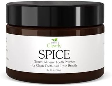 Isabella’s Clearly Spice Remineralizing Tooth Powder | Teeth Whitening Natural Toothpaste Fluoride Free for Adults, Kids, Sensitive Teeth & Gums | Xylitol, Baking Soda, Clay, Calcium, Cinnamon, Clove