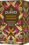 Pukka Herbs | Licorice and Cinnamon Organic Herbal Tea Box | Infusion With Cardamom, Cocoa and Chicory | Perfect For Feeling Cosy | Caffeine Free | 4 Packs | 80 Plant Based Biodegradable Tea Bags