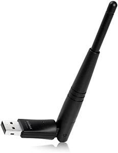 EDiMAX Wireless 300Mbps High-Gain USB Adapter with 3dbi Antenna, 802.11b/g/n, Green LAN, Hardware/Software WPS, 64/128-bit WEP WPA WPA2 & IEEE 802.1x, Supports Windows Linux & Mac OS; EW-7612UAn V2, Black