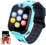 Kids Games Smartwatch MP3 Player Music Watch, Kids Watch with Touch Screen 2 Way Call, 16 Games, SOS, Alarm Clock, Camera, Kids Watch for Boys Girls Holiday Birthday Toys Gifts [Built-in SD card])