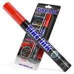 Tire Ink Paint Pen for Car Tires Permanent and Waterproof Carwash, Safe 8 Colors Available, Red, 1 Pen