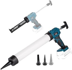 KATSU FIT-BAT Cordless Caulking Gun 18V/21V, Non Drip, 4 Adjustable Speeds, Adhesive Sealant Gun for Automatic Smooth Application, Battery Not Included