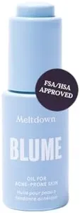 Blume Meltdown - Blue Tansy Face Oil - Acne Treatment + Pore Minimizer for Face - Skin-Smoothing Face Serum with Rosehip Oil, and Black Cumin Seed Oil - Helps Calm Redness and Improve Texture (0.5 oz)