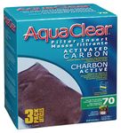 AquaClear A1386 Activated Carbon Insert, 70-Gallon Aquariums, 3-Pack