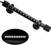 AQUANEAT Aquarium LED Submersible Light 7.5 Inch Underwater Stick Strip Bar Lamp Fish Tank (White)