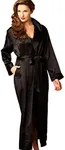 Julianna Rae Women's Ariadne 100% Silk Robe Petite, Ink, XSP
