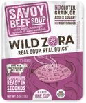 Wild Zora Instant Keto-Friendly Soups Savoy Beef 8-pack Broth Made with 100% Grass-Fed Beef, and Vegetables, Gluten-Free, Low Carb, No Added Sugar, Flavorful Pantry Staples - 0.5oz/13g