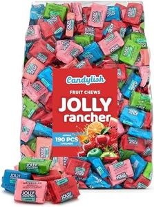 Jolly Ranchers Chews - Premium Assorted Fruit Flavors Bulk Candy, 2 lb Party Pack, 5 Flavor Assorted - Approx. 190 Individually Wrapped Chews, Perfect for Celebrations, Candy Bowls & Snacking