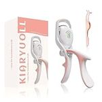 KIARYUOLL Electric Heated Eyelash Curler Kit Hot Lash Therapy Professional Eyelash Tools Battery Powered Lash Lifter Rechargeable Clamp for Various Eye Types Gift Plastic Material (Colour White)