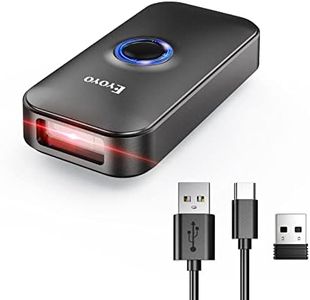 Eyoyo Mini Barcode Scanner Bluetooth 2D 3 en 1 USB Wired/2.4G Wireless/Bluetooth Bar Code Reader Portable 1D QR Image Scanner PDF417 Data Matrix Code pour iPad, iOS, Android, tablettes ou Ordinateur