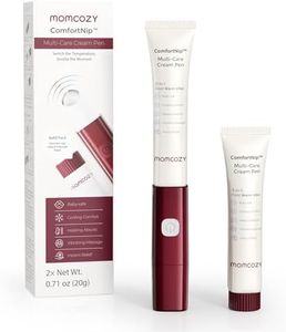 Momcozy ComfortNip™ 3-in-1 Multi-Care Cream Pen Kit, Heat/Cool/Vibe Breadfeeding Pen + Nipple Cream Refills Combo, Rechargeable Touch-Free 316 Steel Head for Nipple Pain Relief