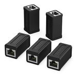 BENFEI RJ45 Inline Coupler, 5 Pack Cat7 Cat6 Cat5e Ethernet Coupler Female to Female