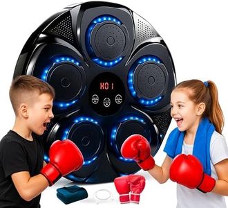 ZEAL'N LIFE 2025 Pro Music Boxing Machine for Adults, Bluetooth Music Punching Machine with Gloves, Electronic LED Boxing Training Equipment Wall Mounted, 9 Modes & 9 Speeds, Home Indoor Trainer