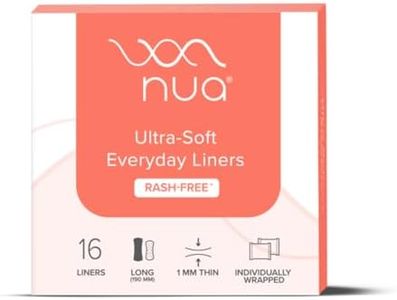 Nua Ultra-Soft Every Day Panty Liners For Women - 16 Liners | 190mm Long | Rash-Free and Toxin-Free | Protection Against Leakage and Discharge | Keeps You Dry & Fresh All Day Long
