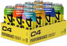 C4 Performance Energy Drinks Mixed Variety Pack 500ml (12 pack) | Sugar Free Energy Drink with 160mg Caffeine, 250mg Betaine, 1050mg Taurine | Low Calorie Fizzy Drinks for On the Go Energy and Focus