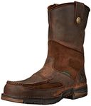 Georgia Boot Men's Georgia Athens Wellington Work Boot Work Shoe, Brown, 10 M US