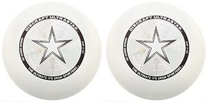 Discraft Ultra-Star Ultimate Frisbee 175 Gram Championship Disc - White (2-Pack)