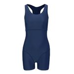 Slazenger Womens Boyleg Swimsuit Navy L