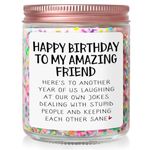 Birthday Gifts for Women Friends, Gifts for Best Friends Bestie, Happy Birthday Candles Gifts for Friends, Friendship Gifts for Women, Funny Gifts for BFF Female Coworker Sister