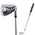 MAZEL Golf 7 Iron Club with Handshape Grip Kids Adult,Golf Swing Trainer Aid for Improve Swing Tempo& Grip Posture (24.5 Inch(for Kids))