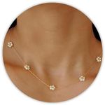 SmileBelle Daisy Pearl Necklace, Da